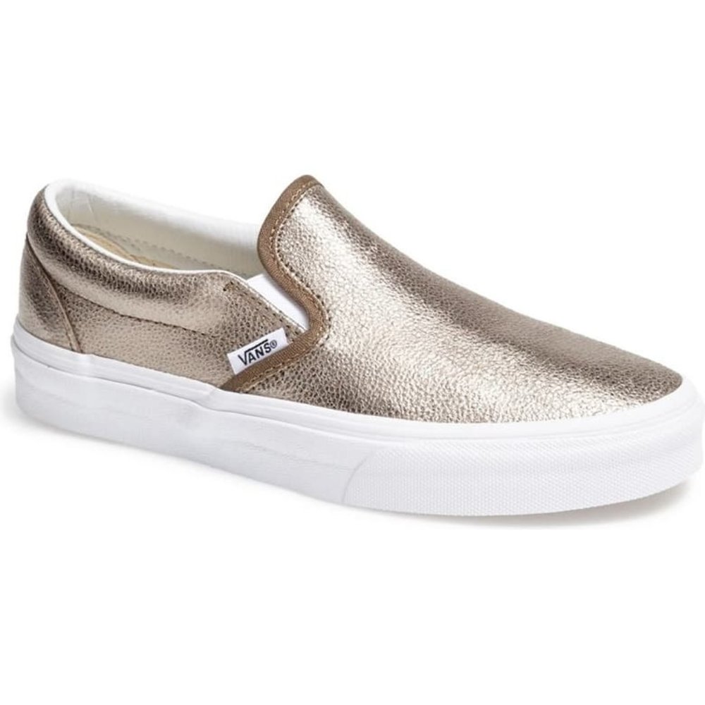 Gold Slip on Vans